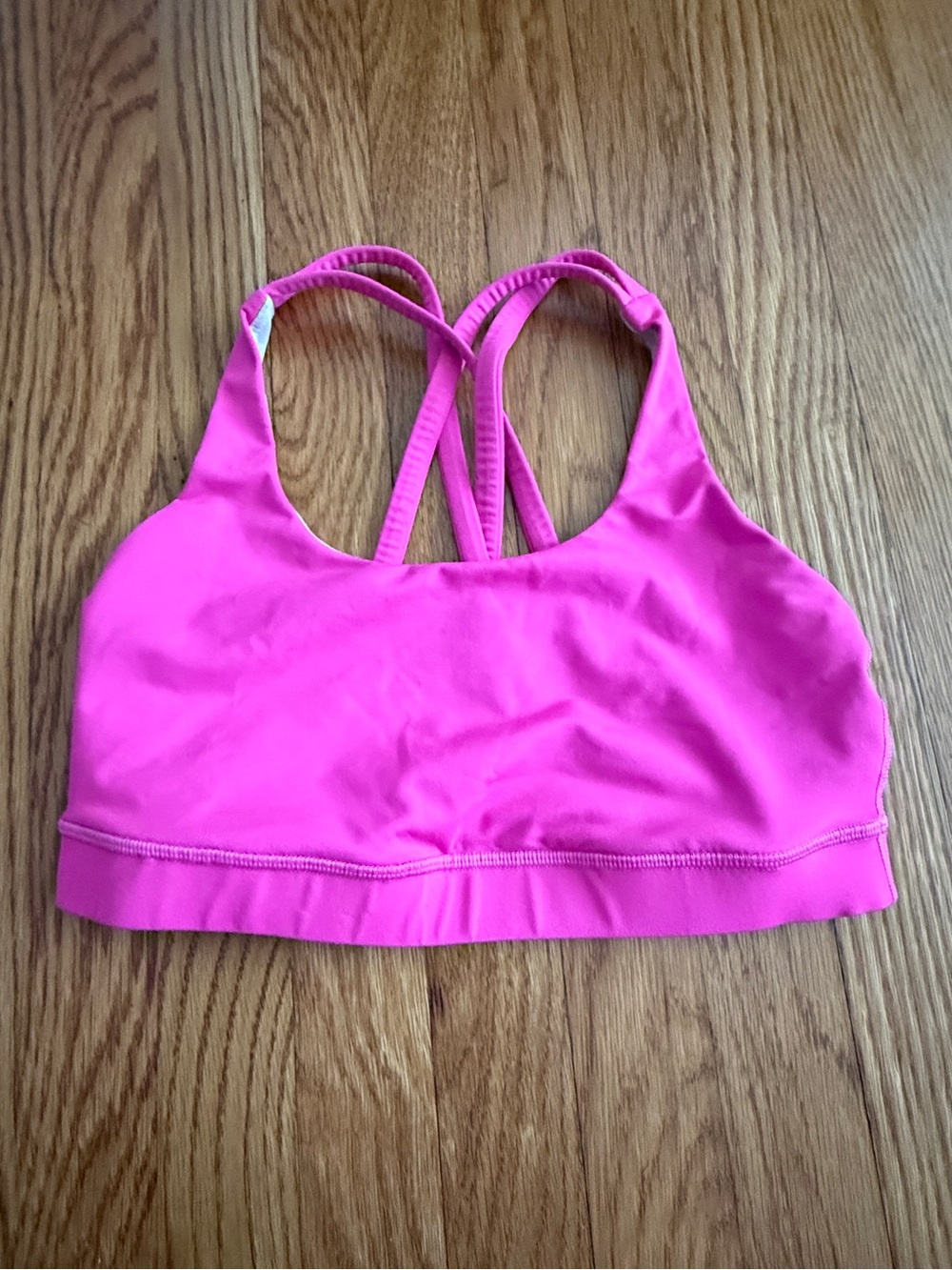 Lululemon athletic hot pink workout sports bra 6